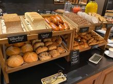 Breakfast buffet.