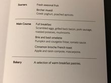 Omelette was tasteless 