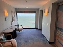 Lift area overlooking the sea