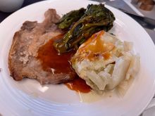The sides were good.. The pork, not so much.