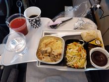 Economy class meal CDG-SVO AF