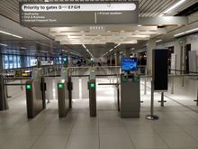 Security was smooth to clear, such as passport control
