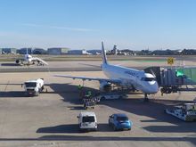 Prior to boarding the Air France operated by Hop! flight at Seville 