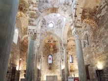 This is the Chiesa di San Cataldo which was originally a mosque 