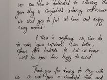 Lengthy message in the card!