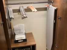 Storage space in the closet