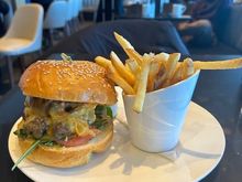 Lounge burger - fries was good