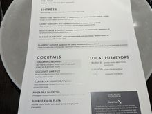 Wine and drinks. I meant to swing by the self-serve area to see what overlapped (I know Three by Wade is offered in the FL). The Zinfandel was good both standalone and with the lamb. 