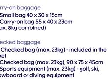 Why 23kg? Ticket purchased pre changes