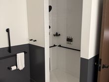 Shower and toilet