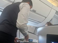 Never seen French cabin crew before on finnair 