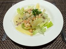 Tasty chopped salad to start