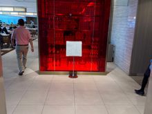 into the F lounge