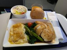 Dinner was really tasty and piping hot!