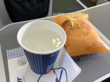 The extent of service on this all-Y domestic flight. Actually not too bad for a less than 35 minute hop. No time for BoB here.