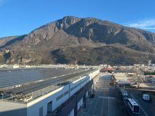 View from the room - the view was really nice if you look past the distribution center 
