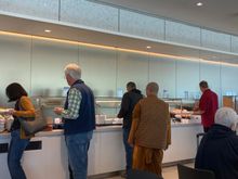 The buffet setup