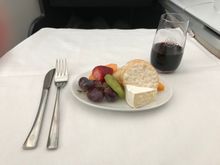 Next up 
Oka, Camembert, medium Cheddar, crackers & Fresh Seasonal Fruit and a glass of Dow’s Port, Portugal 