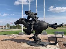 Pony Express memorial and statue in Sydney