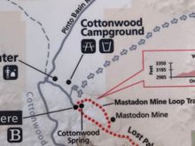 Cottonwood Springs map