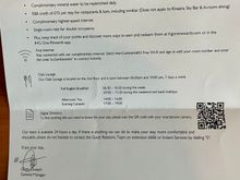 The AMB welcome letter with Kinaara exclusion. 