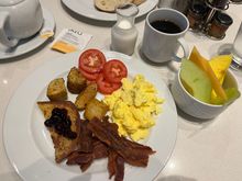 Selection of buffet items