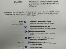 Pretty common menu ex-CDG