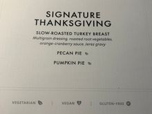 Special Thanksgiving dinner