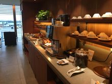 Self Service. There is a full service restaurant if you wish.