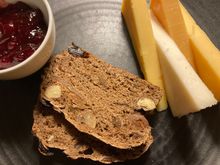 The welcome amenity hearty alternative with Dutch cheeses, apologies already ate the Old Amsterdam bulb.....