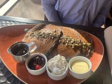 Blue corn pancakes 