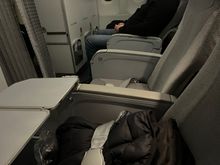 Full business, 6 rows and only free Seat next to me. And got platinum talk