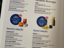 SAS Go short haul menu, summer/autumn 2024
