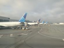 Great tarmac and terminal views from F-G connector
