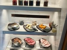Club lounge evening spread 