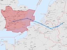 Map of affected area