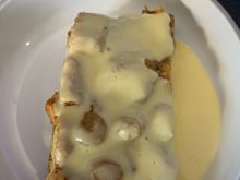 Bread pudding was the best part. Could have used a bit more sauce. 