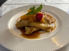Crepes - missing ice cream and cold, sent back, terrible !