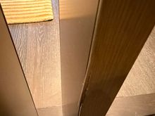 Wood plank already chipped