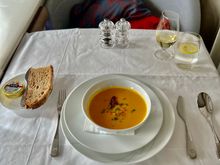 The carrot cumin soup has good but I believe it’s been on the menu since November