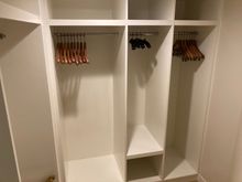 Storage space of walk in closet 