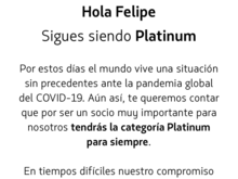 ah LATAM.. now i've been granted Platinum for life... what can I say..