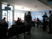Cafe and gate area