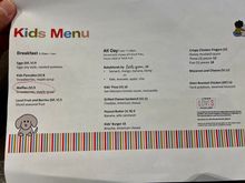 All day kids menu