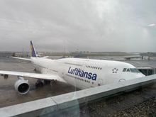 An adjacently-parked Queen of the Skies