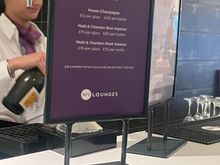 Only prosecco free, not Champagne 