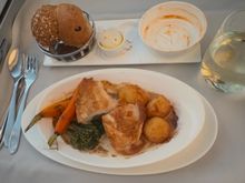 Tiny tiny potatoes. Again, someone has gone to an extraordinary effort to get potatoes that small on the plate. The potatoes a few posts above looks much more appropriate.