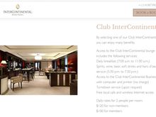 Club Intercontinental as promoted by the hotel 
