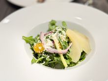 Pear salad: excellent and light.