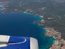 Olbia, Sardinia. BA flight (direct) to Edinburgh 